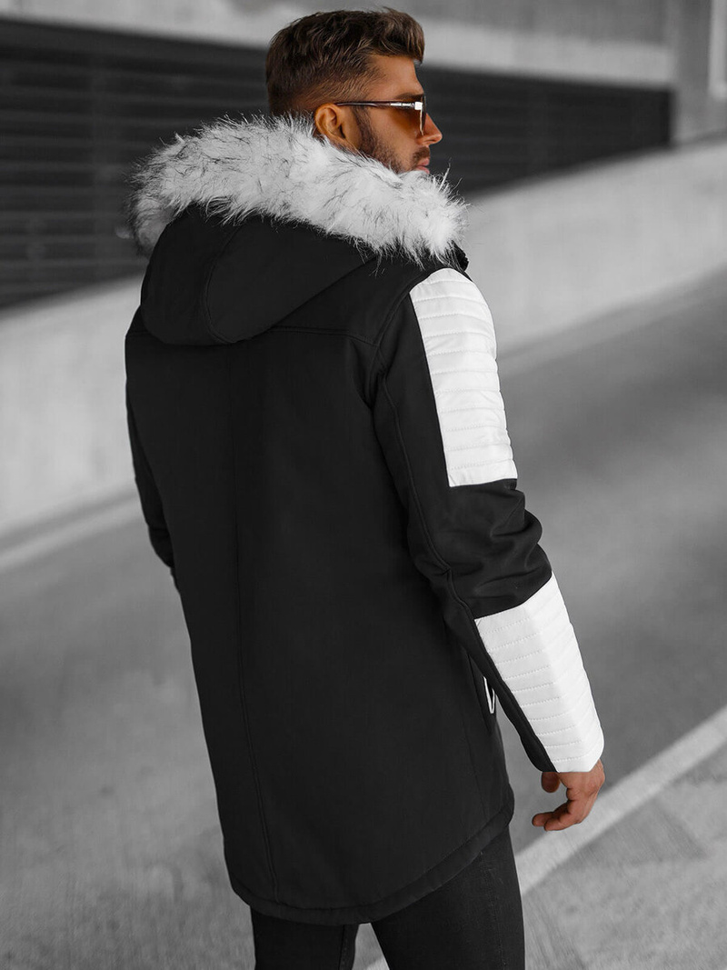 Куртка зимова чоловіча Чорно-Бiла OZONEE O/5832Z