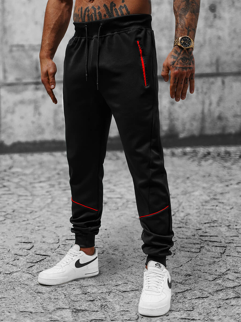 Штани Cпортивні Чоловічі Чорнi OZONEE JS/8K175