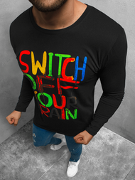 Longsleeve męski czarny OZONEE O/1214