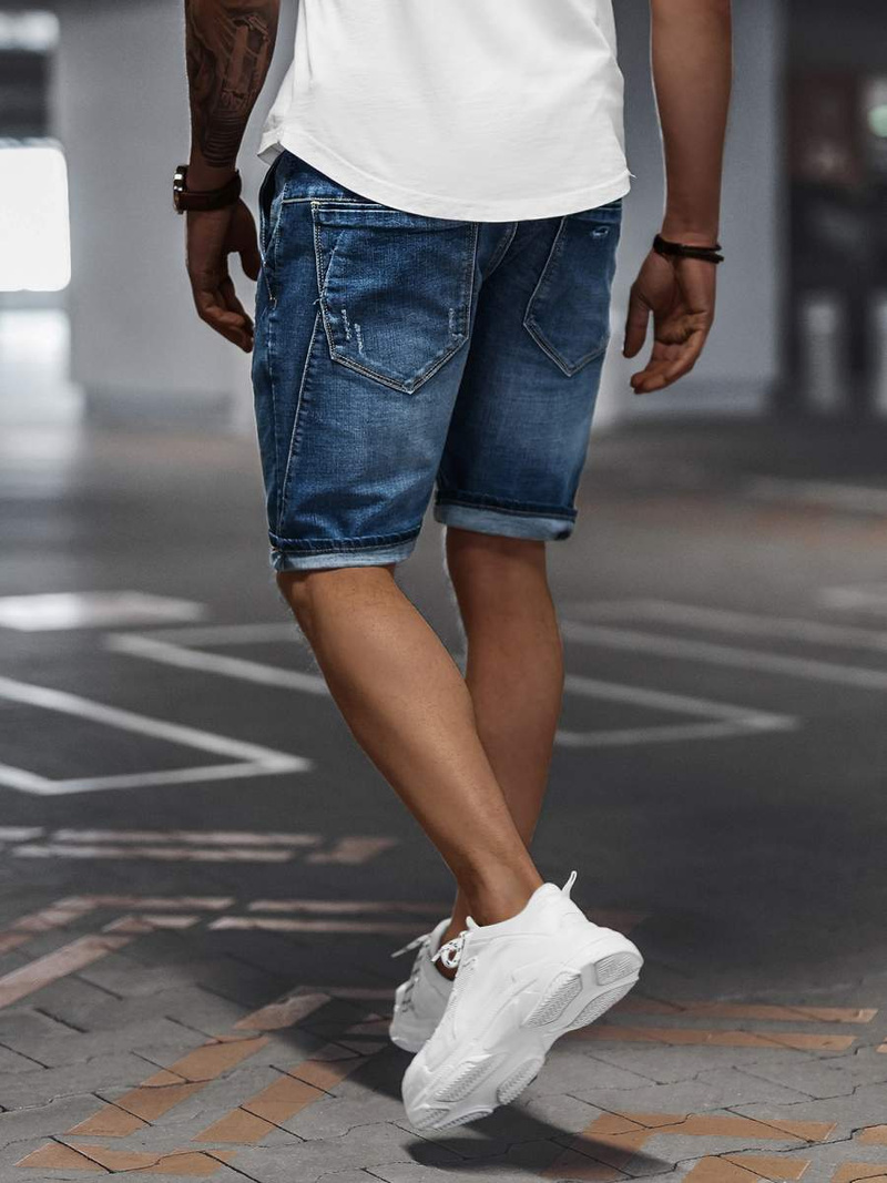 Spodenki męskie jeansowe niebieskie OZONEE NB/MP0042BZ