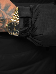 Kurtka zimowa męska pikowana czarna OZONEE JS/31M5008