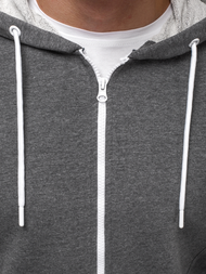 Толстовка чоловіча Темно-сіра OZONEE A/1009Z