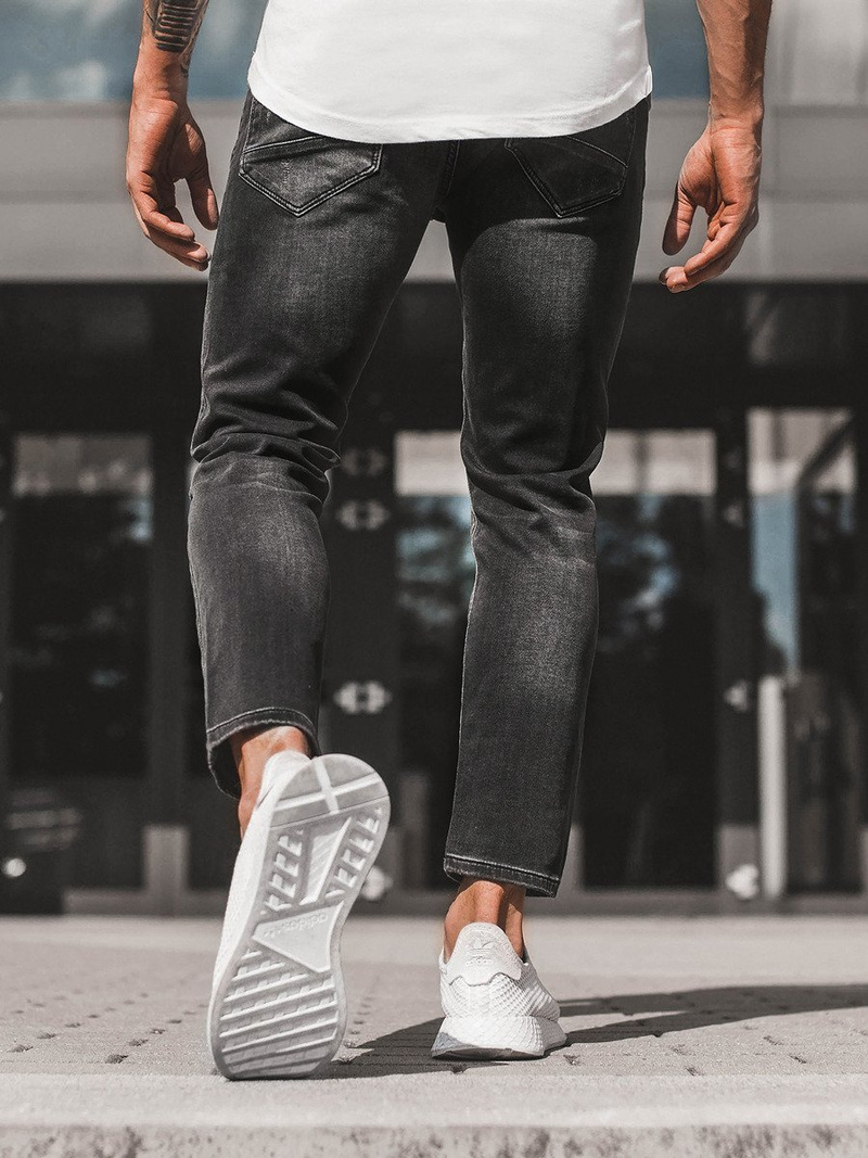 Spodnie męskie czarne OZONEE B/55030