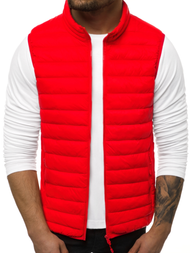 Kamizelka męska pikowana czerwona OZONEE JS/LY32