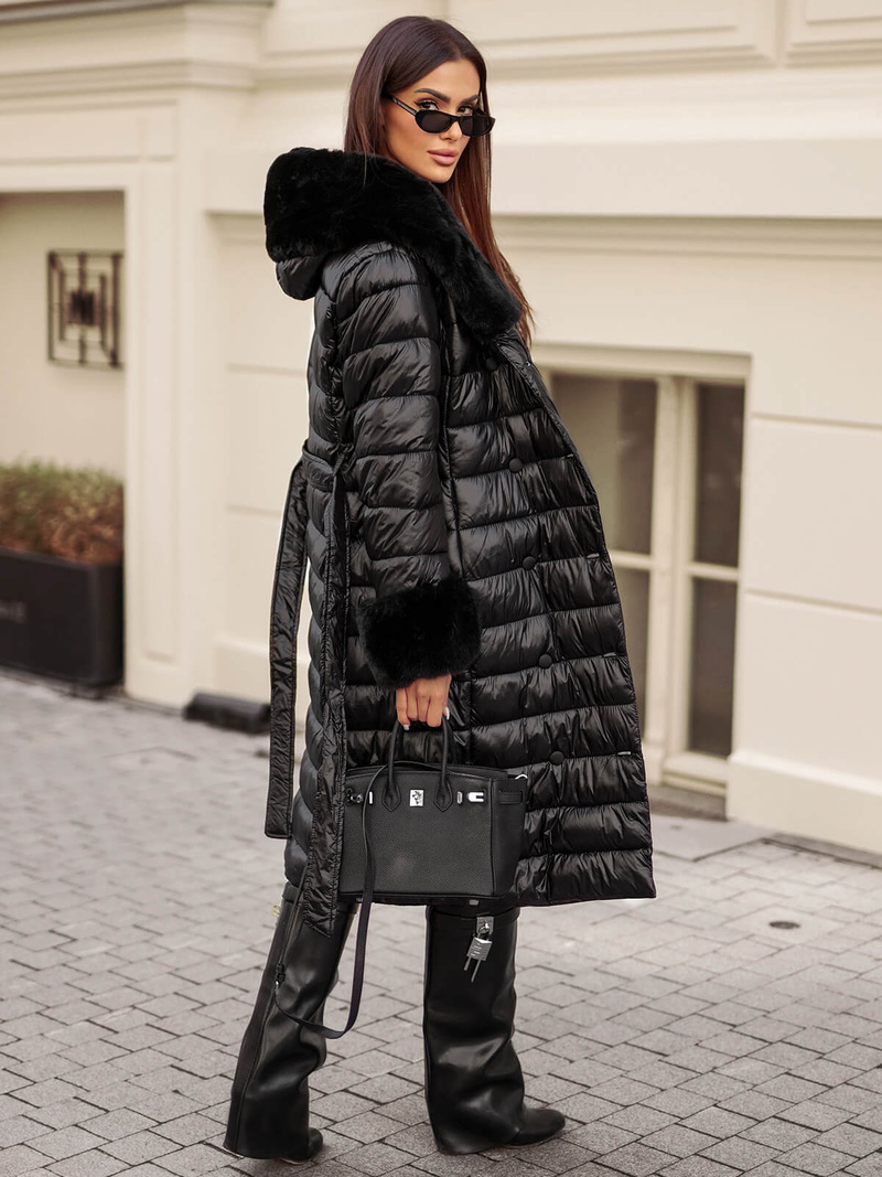 Жіноче пальто чорний OZONEE JS/5M3160/392Z