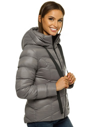 Kurtka zimowa damska szara OZONEE JS/M23066/4