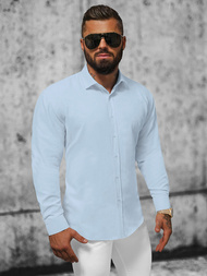 Koszula męska jasno-niebieska OZONEE O/3777