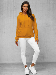 Bluza z kapturem damska camelowa OZONEE JS/W02/26Z