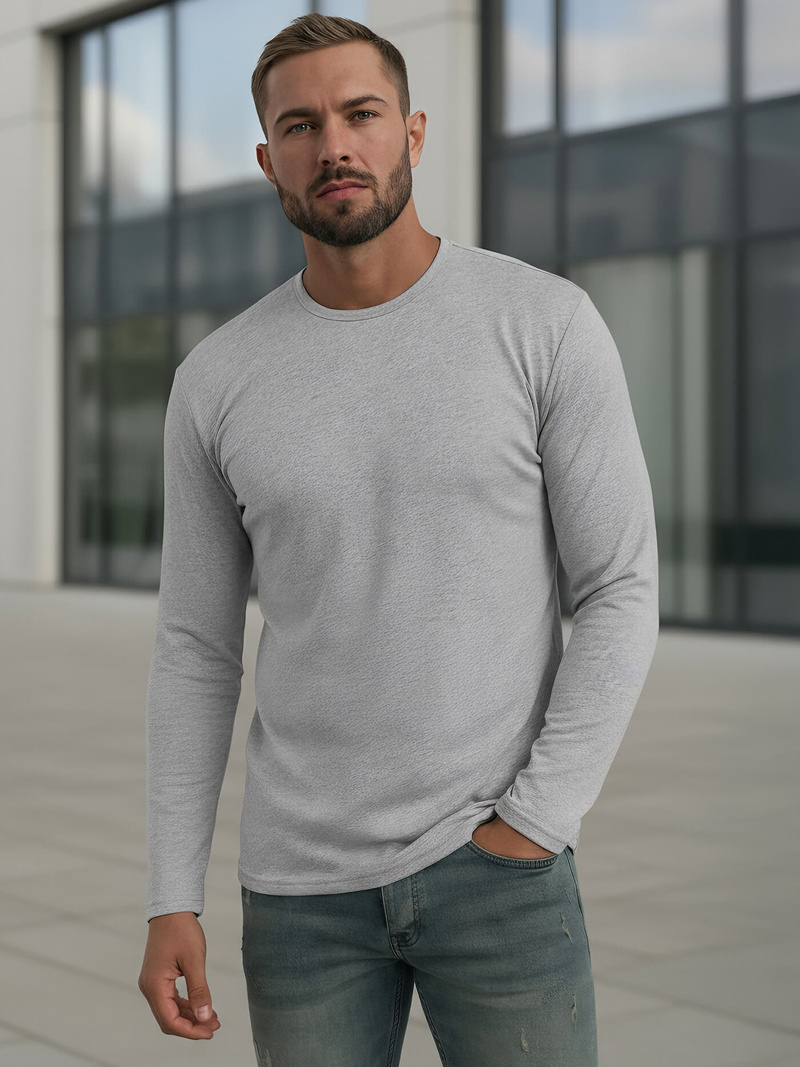 Longsleeve męski szary OZONEE JS/DB71/3