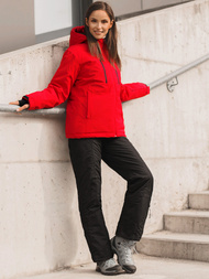 Kurtka damska zimowa czerwona OZONEE JS/HH012/5