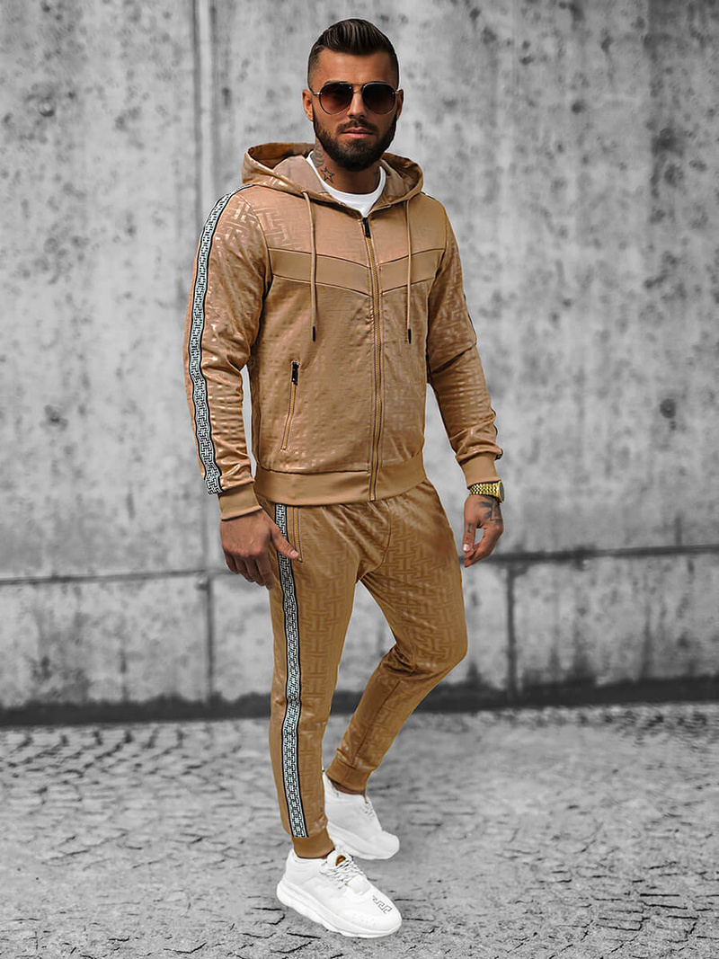 Чоловічий спортивний комплект Бежевий OZONEE O/3A165