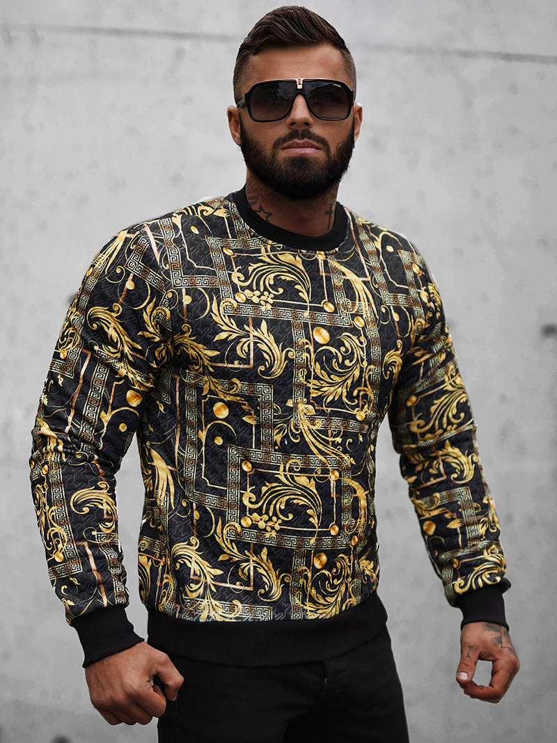 Bluza męska czarna OZONEE O/D7147