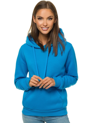Bluza z kapturem damska błękitna OZONEE JS/W02Z