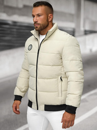 Kurtka zimowa męska ecru OZONEE JS/31M5026/280