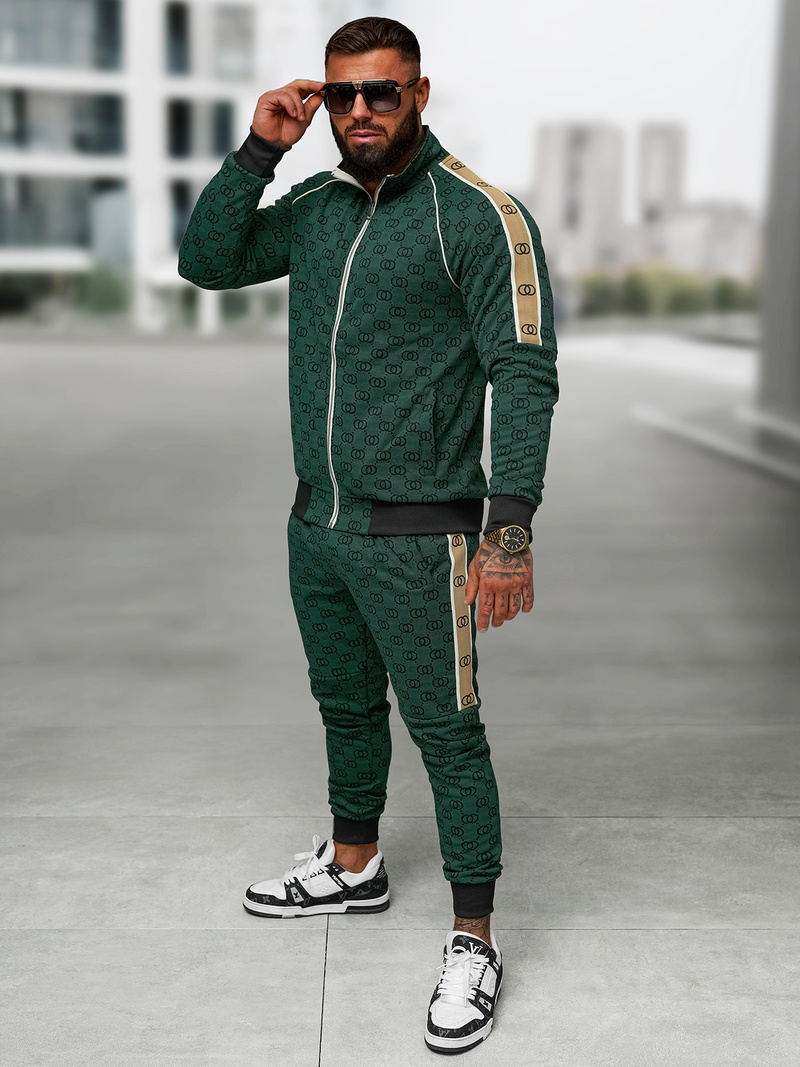 Спортивний костюм чоловічій Зелений OZONEE O/FF5110AB