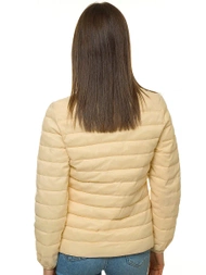 Kurtka przejściowa damska pikowana beżowa OZONEE JS/20311