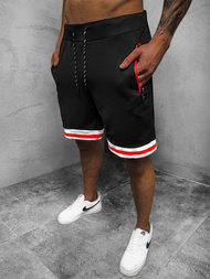 Spodenki dresowe męskie czarne OZONEE JS/KS2607