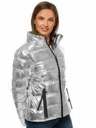 Куртка жіноча срібляста OZONEE JS/M23061/6