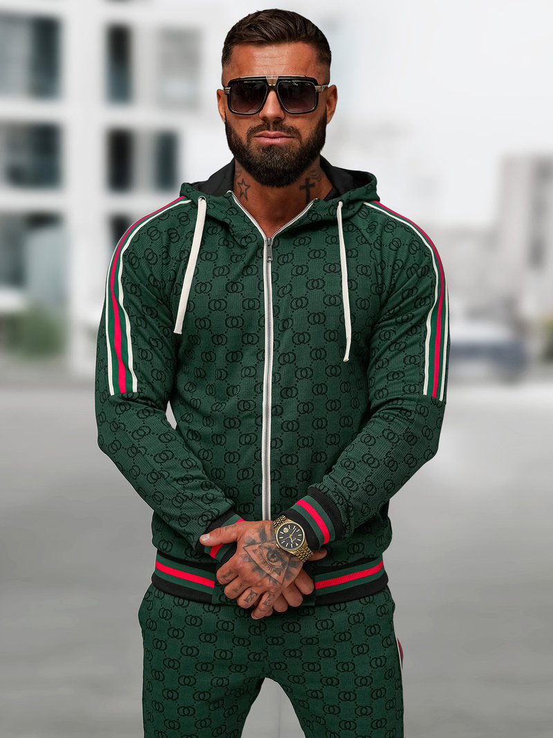 Спортивний костюм чоловічій Зелений OZONEE O/FF5111AB