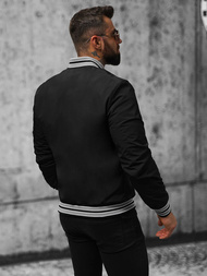 Kurtka męska bomberka czarna OZONEE JS/84M3013/392