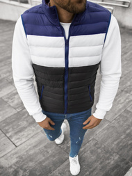 Безрукавка чоловіча Темно-Синя/Чорно OZONEE JS/M13076/392BZ