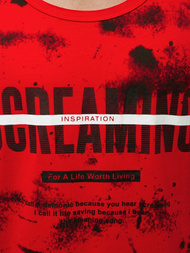 Футболка чоловіча Червона OZONEE JS/SS11053Z