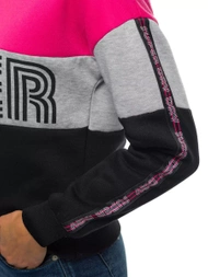 Bluza damska różowo-czarna OZONEE JS/B26019