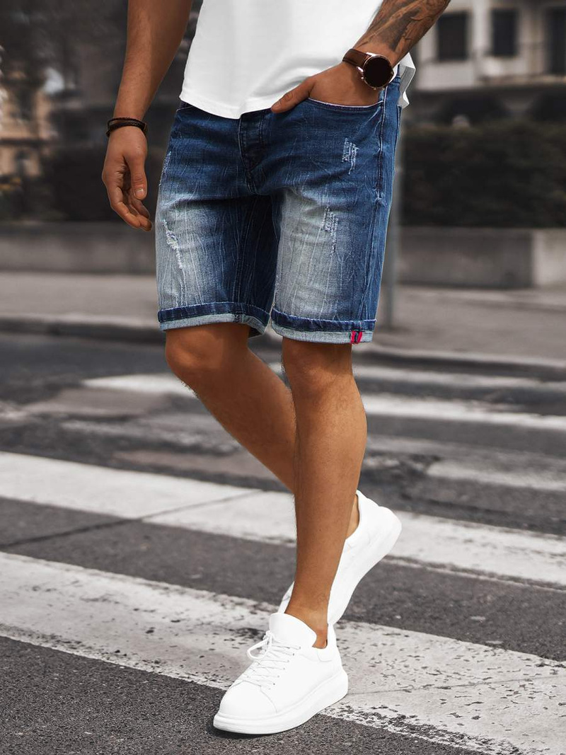 Чоловічі джинсові шорти Синi OZONEE NB/MP0044BZ