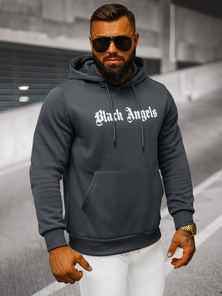 Bluza z kapturem męska grafitowa OZONEE JS/27B6509/5