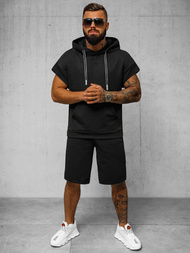 Komplet dresowy męski czarny OZONEE O/3C111/9