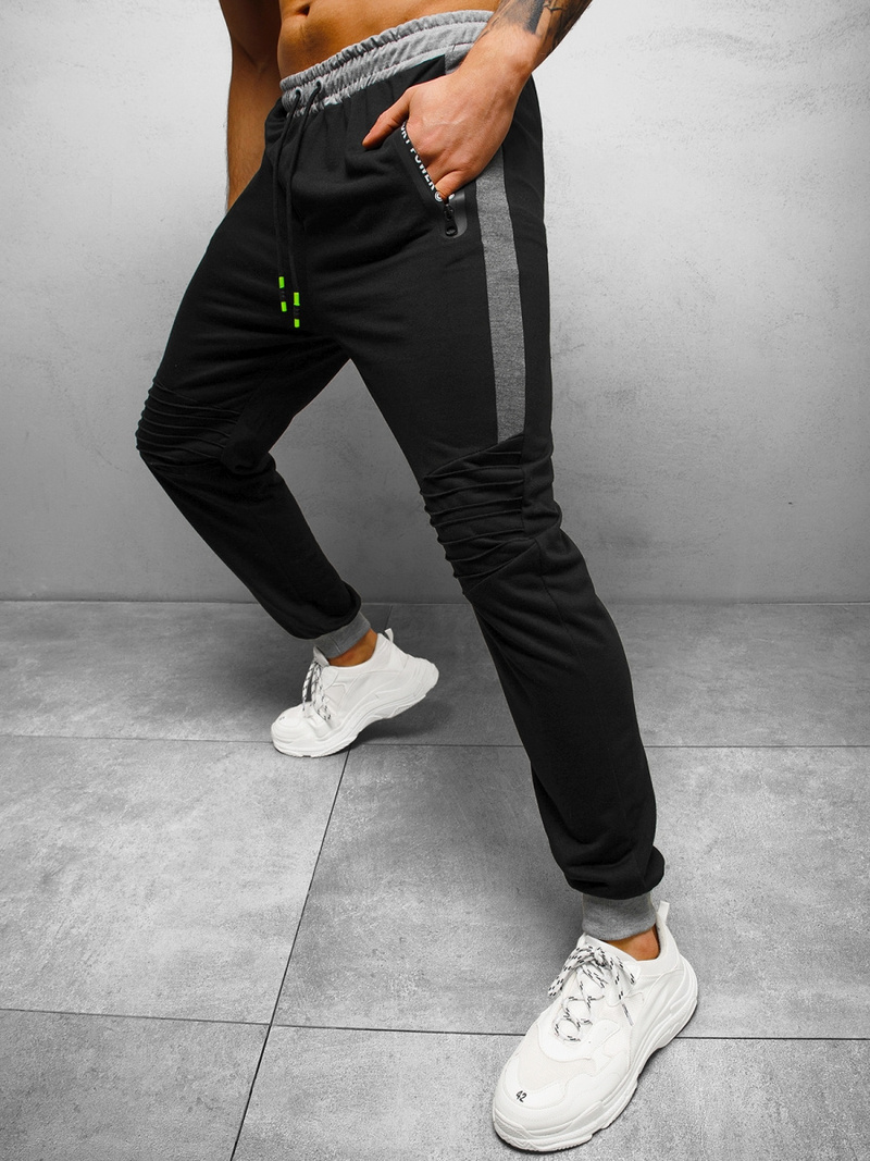 Штани спортивні чоловічі Чорнi OZONEE JS/68K10326