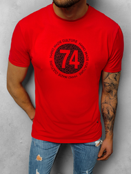 T-Shirt męski czerwony OZONEE NB/3003