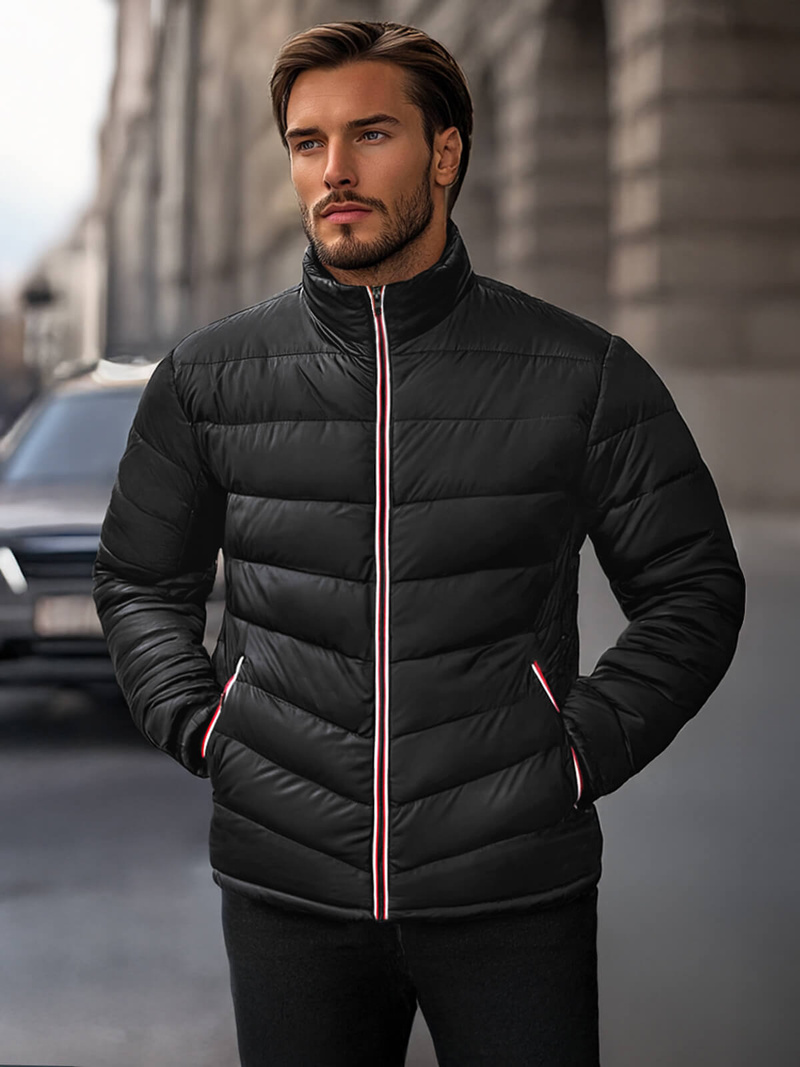 Куртка чоловіча Чорна OZONEE JS/SM71Z