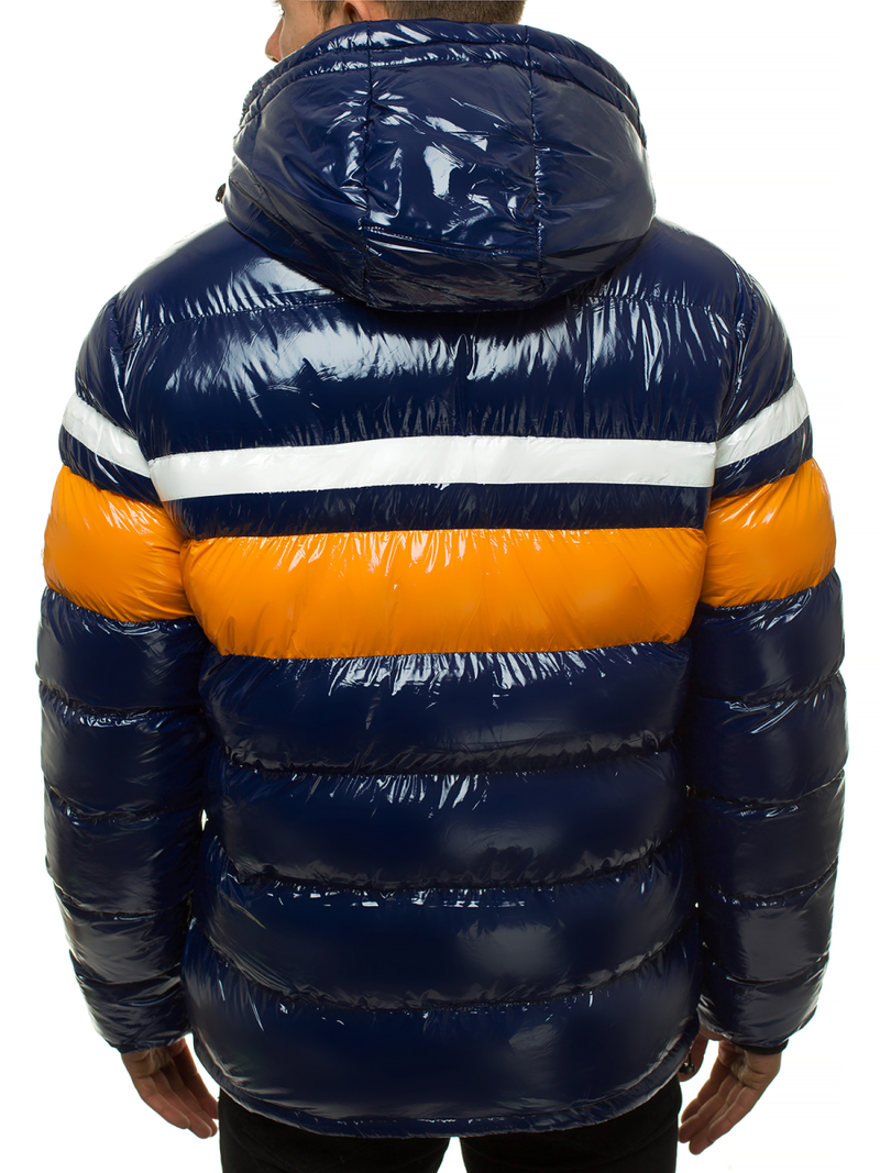 Kurtka zimowa męska pikowana granatowa OZONEE N/6463