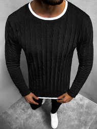 Sweter męski czarny OZONEE MACH/2137Z