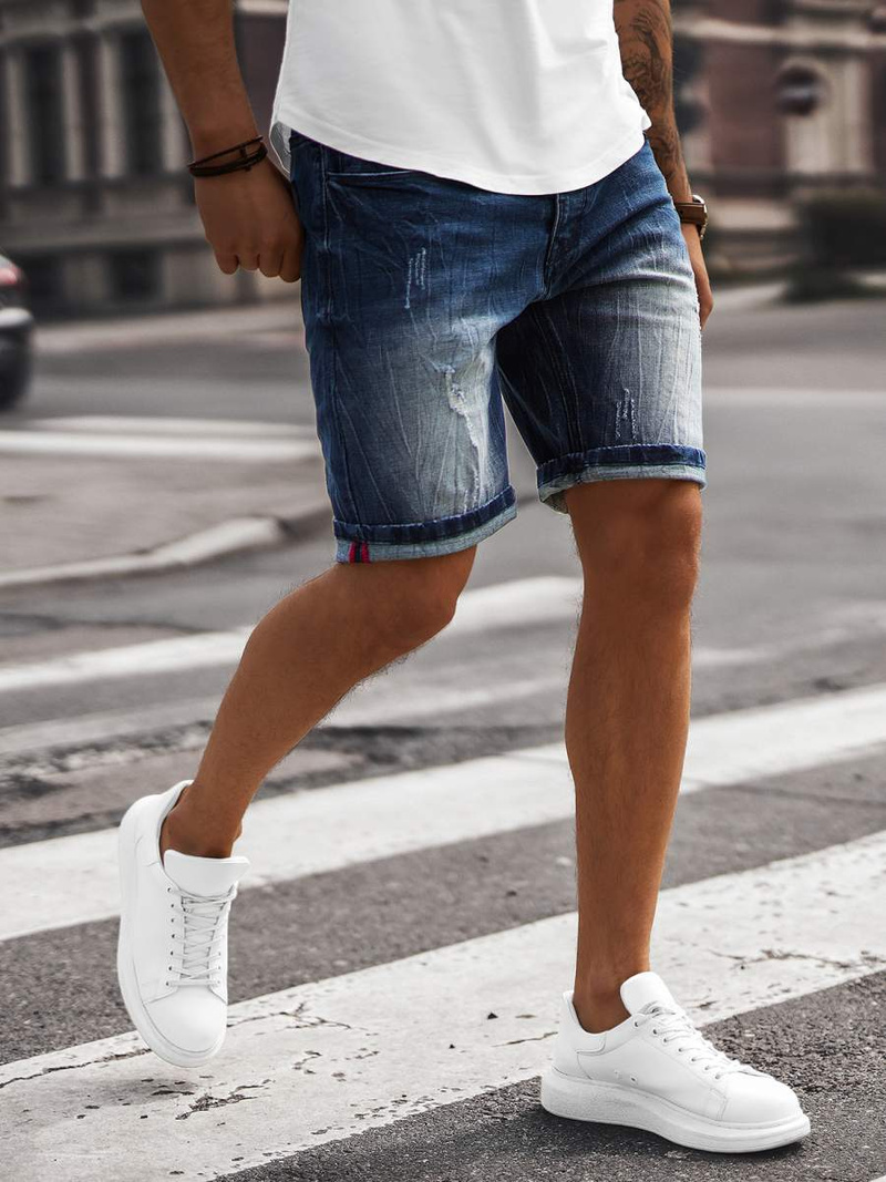 Spodenki męskie jeansowe niebieskie OZONEE NB/MP0044BZ