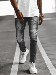 Spodnie jeansowe męskie szare OZONEE NB/MP0005GZ