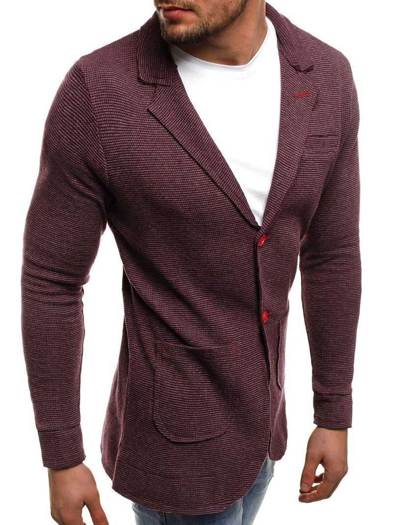 OZONEE MECH/2043 Пiджак чоловiчий Бордовий