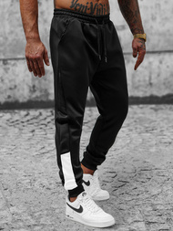 Spodnie dresowe męskie czarne OZONEE JS/8K173