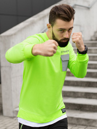 Bluza męska zielono-neonowa OZONEE MACH/20373Z