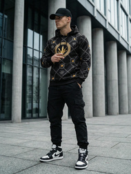 Толстовка чоловіча чорна OZONEE O/B267Z