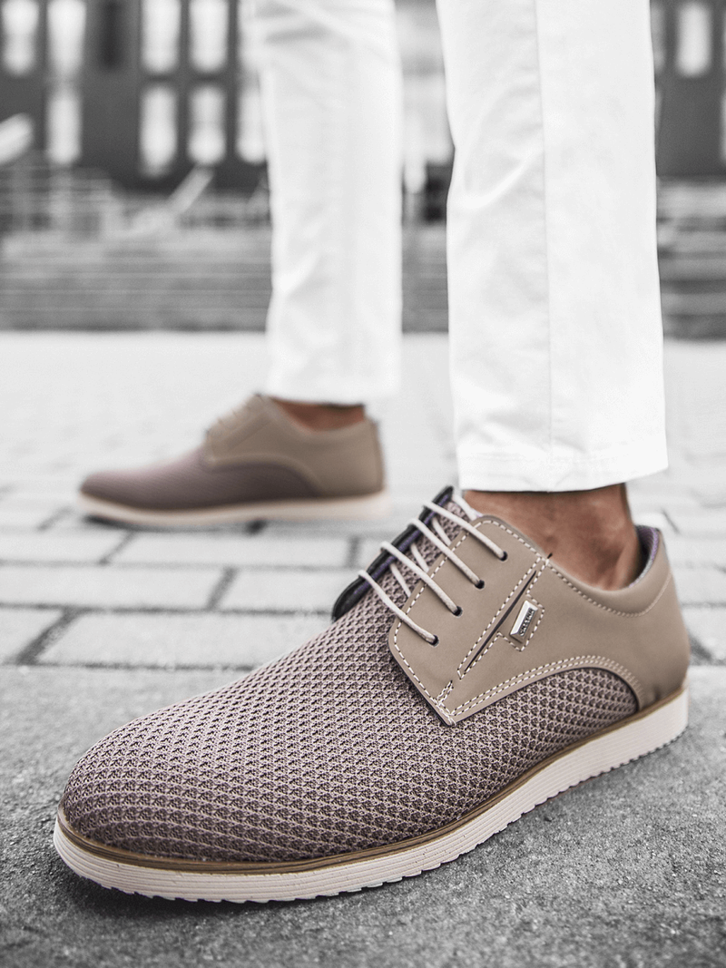 Buty męskie beżowe t/682