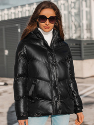 Kurtka zimowa damska czarna OZONEE JS/M23065/5