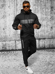 Чоловічий спортивний комплект чорний OZONEE JS/8C8115/3