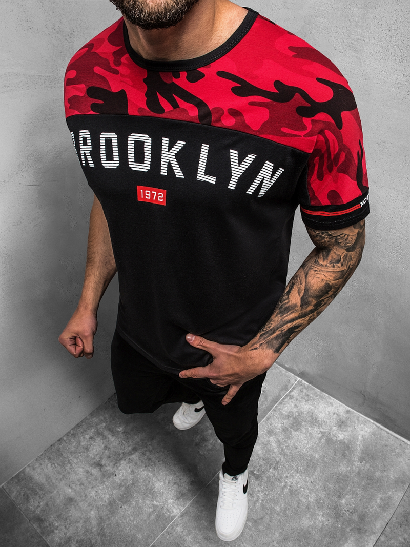 Футболка чоловіча Чорна OZONEE JS/SS10977Z