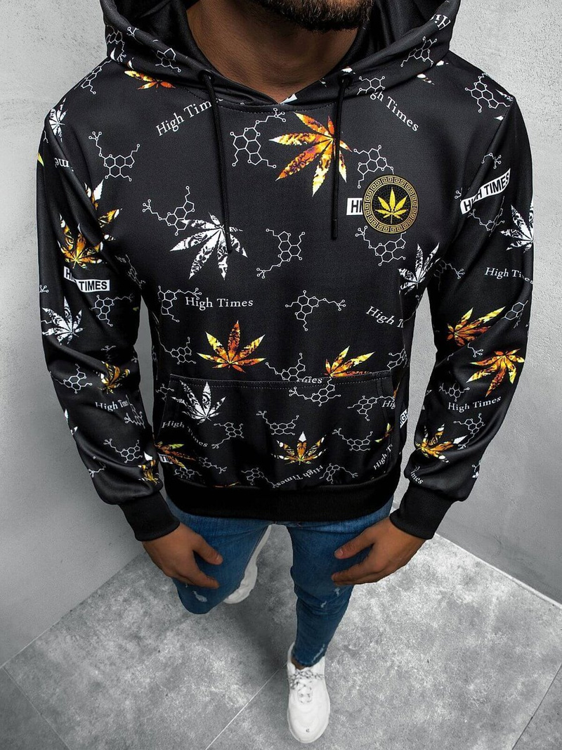 Толстовка чоловіча Чорна OZONEE O/HM518