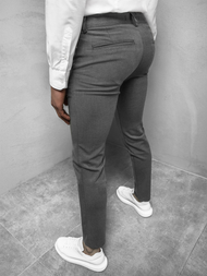 Spodnie męskie chino materiałowe grafitowe OZONEE DJ/5502