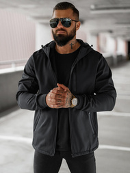 Куртка софтшелл чоловіча чорна OZONEE JS/27B6529/3Z