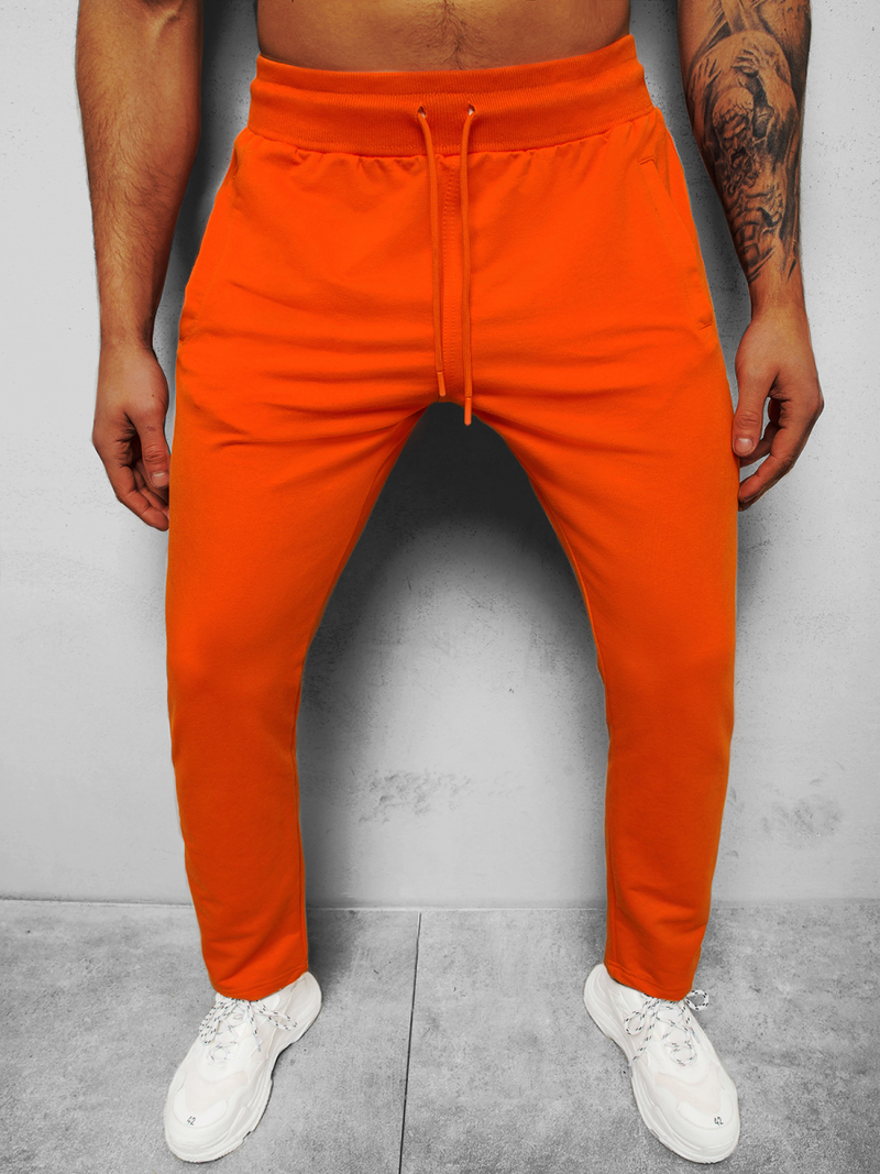 Штани спортивні чоловічі Помаранчевi B/18203022