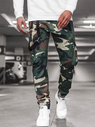 Штани чоловічі джоггери Камуфляжно-Зелені OZONEE O/11106
